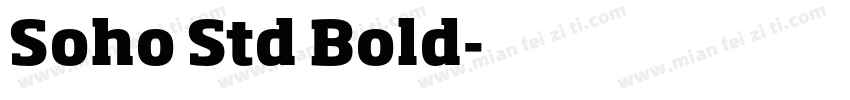 Soho Std Bold字体转换